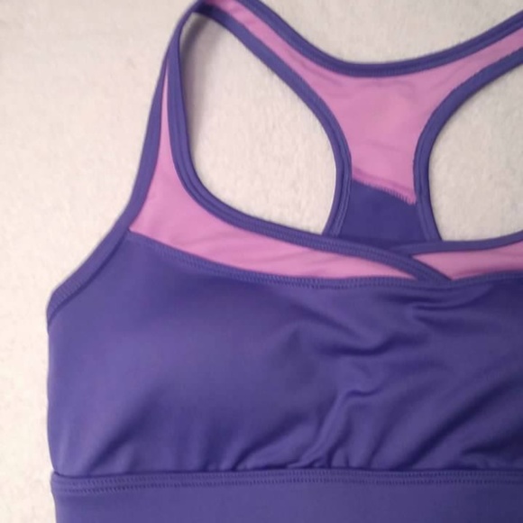 Ladies Tek Gear Purple And Pink Sports Bra Small - Picture 2 of 8